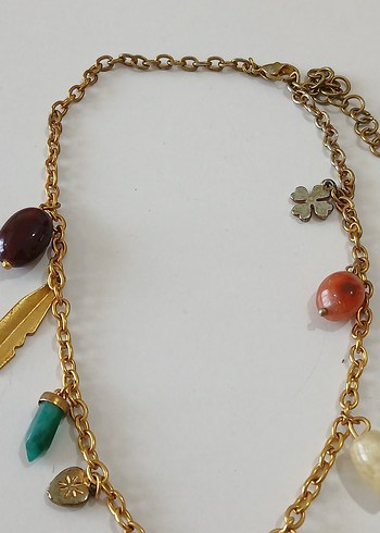 Altın Renkli Zincir Detaylı Kadın El Zinciri - Görsel 2