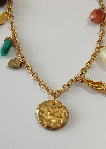 Altın Renkli Zincir Detaylı Kadın El Zinciri - Görsel 3