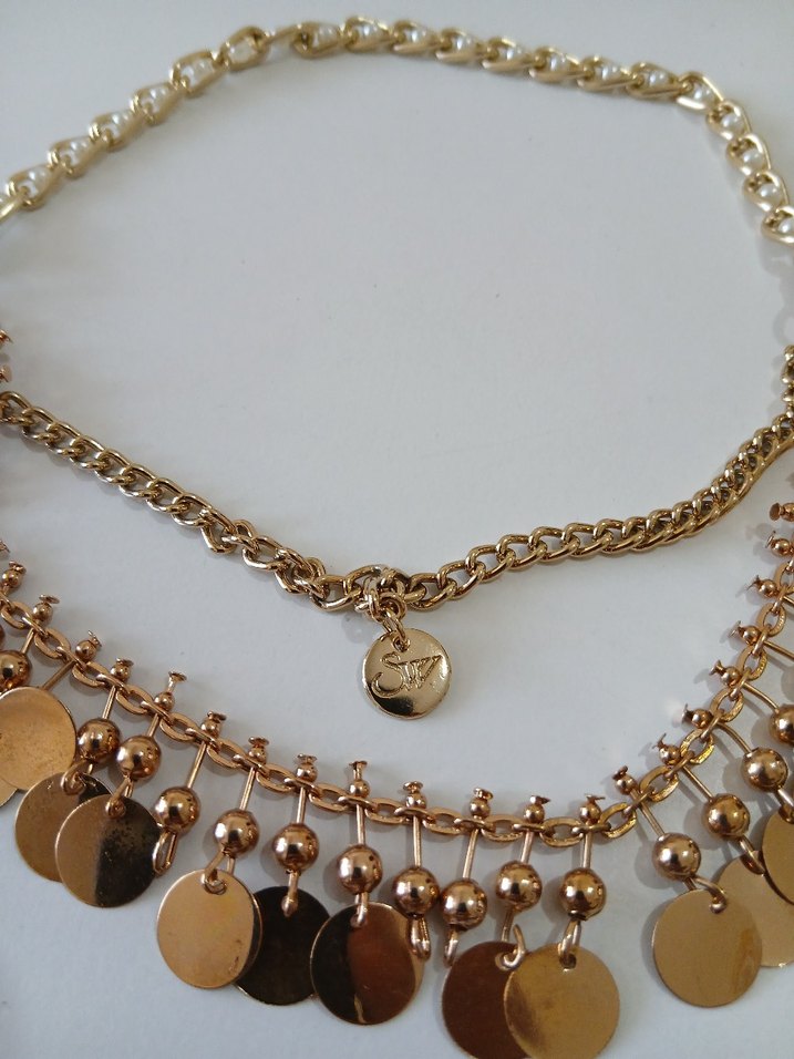 Altın Renkli Zincir Detaylı Bohem Kadın El Zinciri - Görsel 5