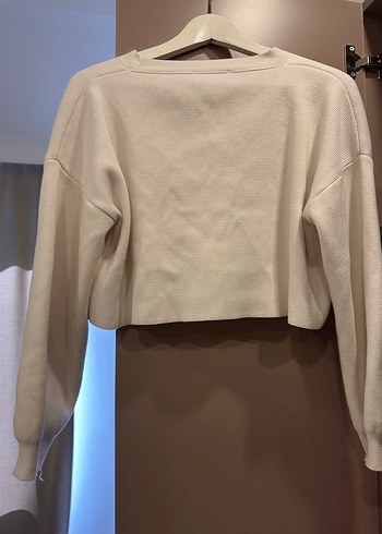 Beyaz Triko Kadın Hırka - Görsel 5