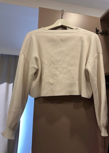 Beyaz Triko Kadın Hırka - Görsel 7