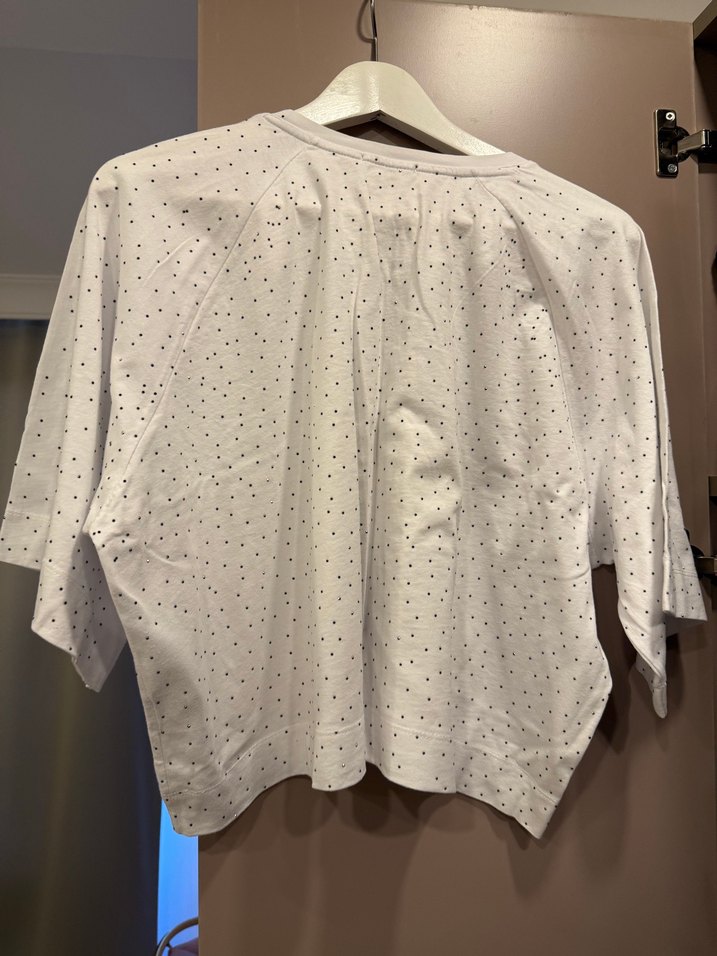 Guess Beyaz kısa Kollu Pamuklu Tişört - Görsel 3