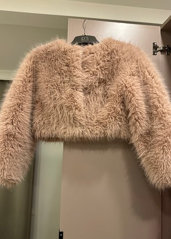 Kadın Kürk Detaylı Midi Ceket - Görsel 3