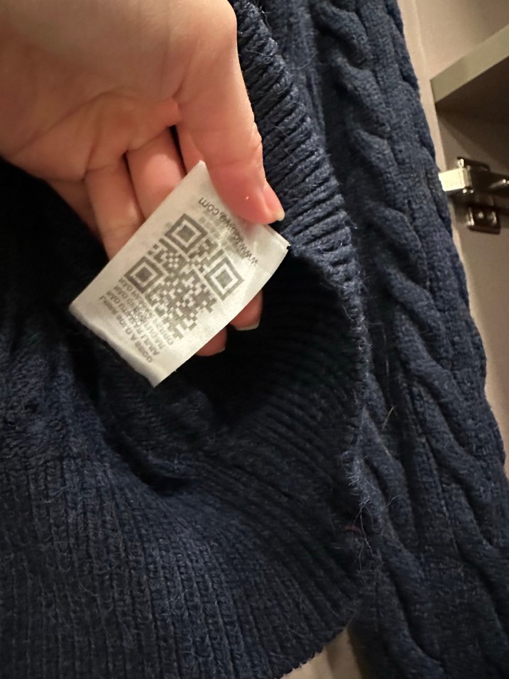 Nakışlı V Yaka Örgü Kadın Kazak - Görsel 3