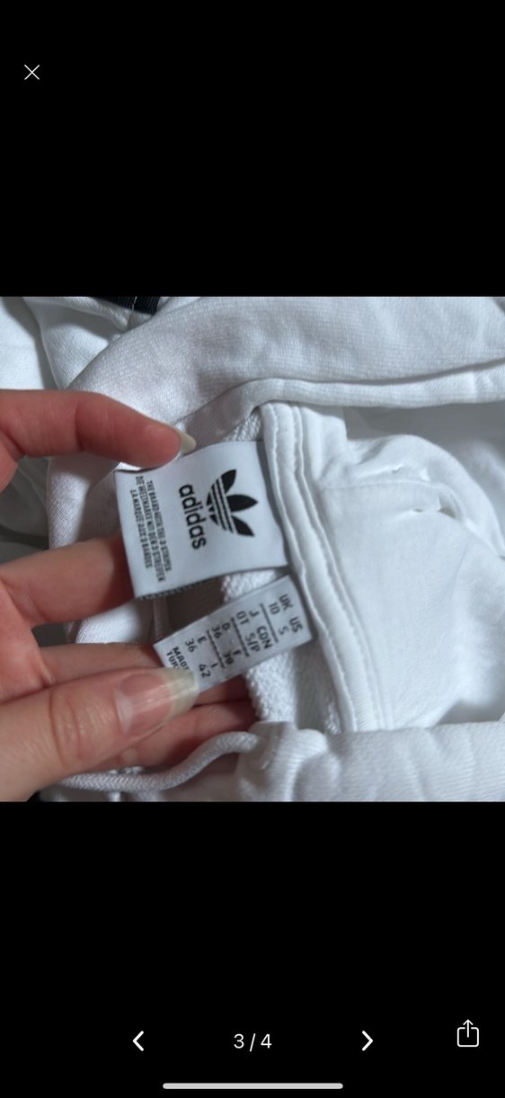 Beyaz Yarım Boy Kadın Sweatshirt - Görsel 3