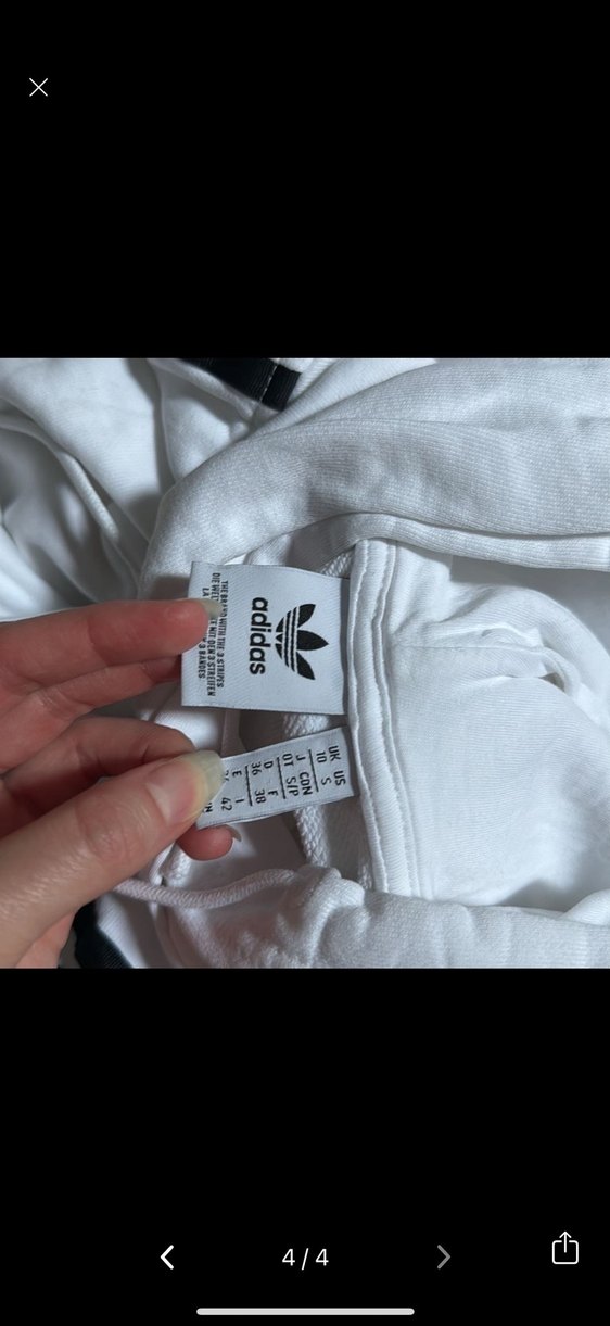 Beyaz Yarım Boy Kadın Sweatshirt - Görsel 4