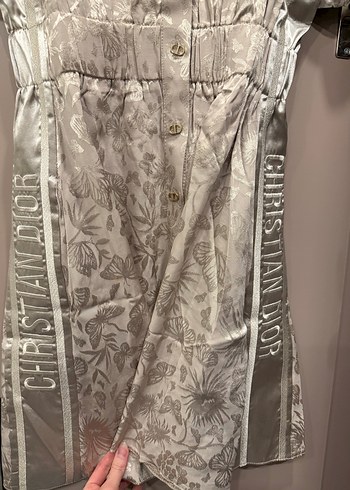 Düğmeli Kısa Kollu Kadın Elbise - Görsel 5