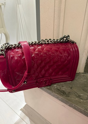 Pembe Yüksek Taban Chanel Kadın Spor Ayakkabı - Görsel 9