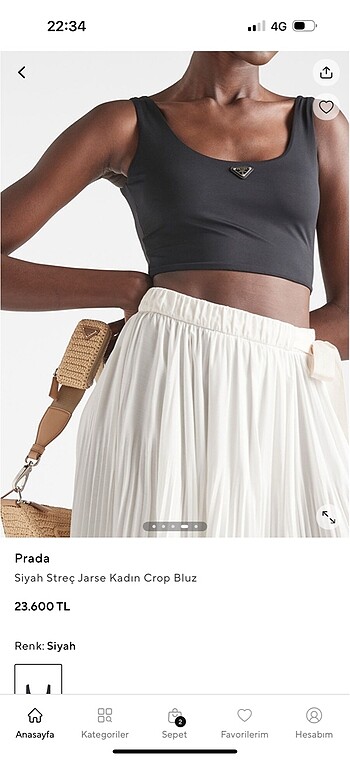 Prada Prada crop atlet