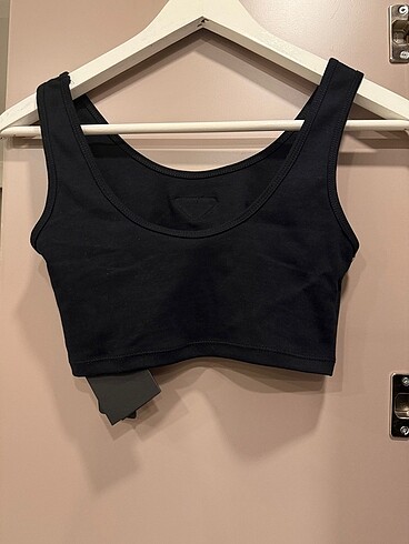 m Beden siyah Renk Prada crop atlet