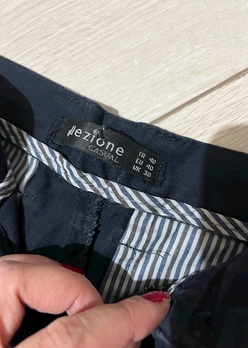 Lacivert Erkek Kot Şort Rahat Kesim - Görsel 2