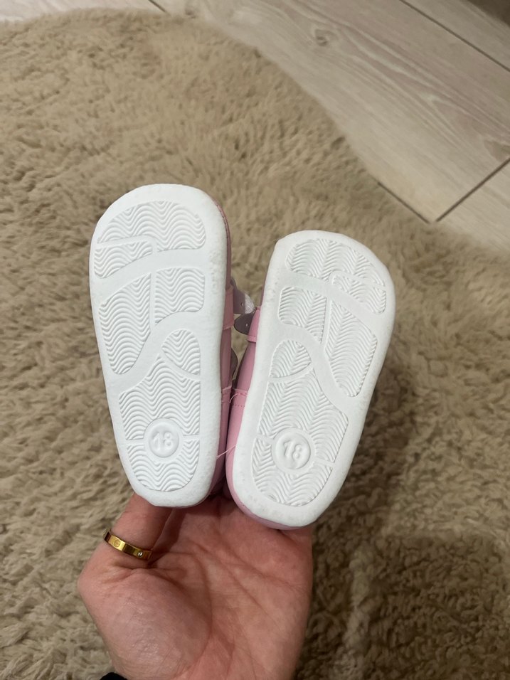 Pembe Kız Bebek İlk Adım Ayakkabısı - Görsel 4