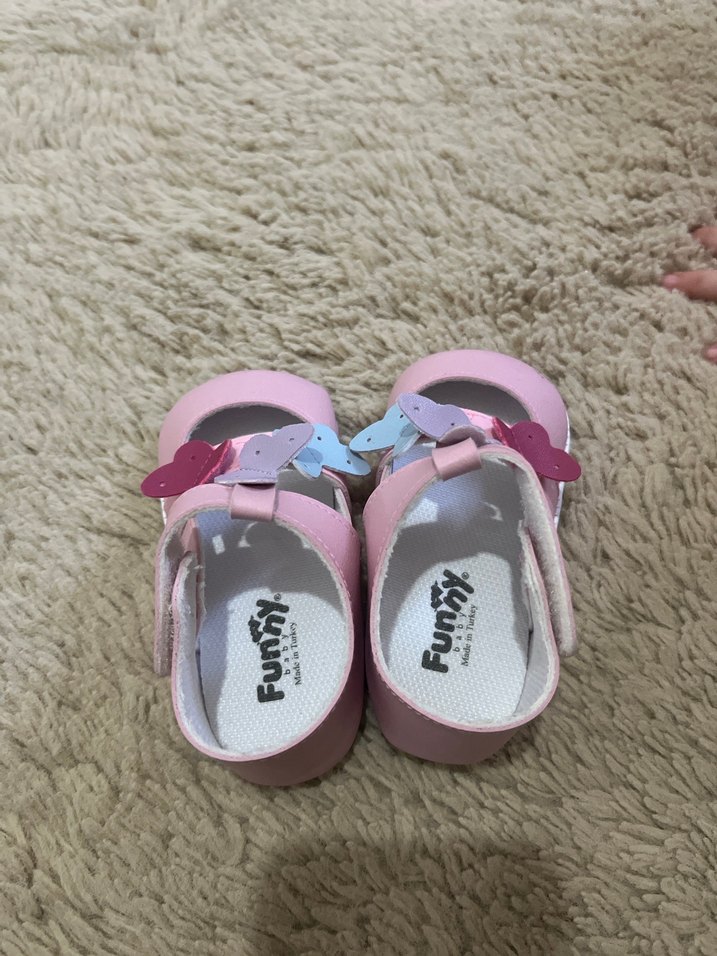 Pembe Kız Bebek İlk Adım Ayakkabısı - Görsel 2