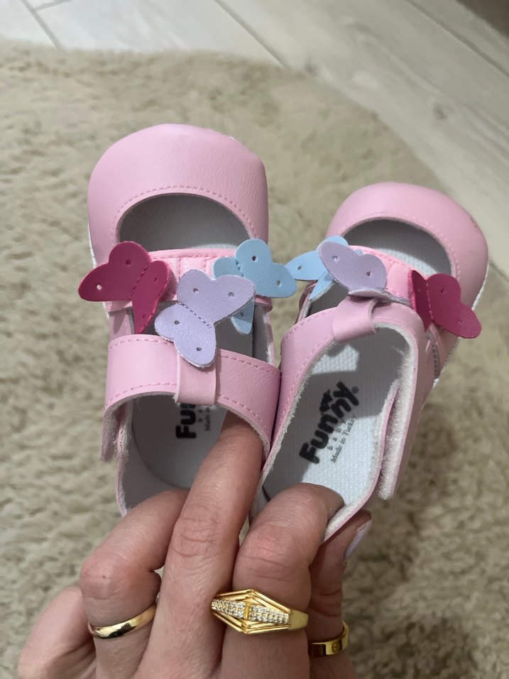 Pembe Kız Bebek İlk Adım Ayakkabısı - Görsel 3