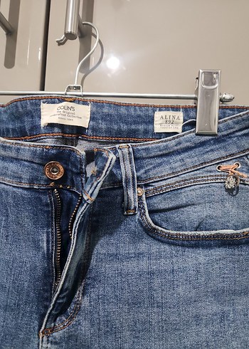 Kadın Mavi Denim Rahat Kesim Jean - Görsel 3