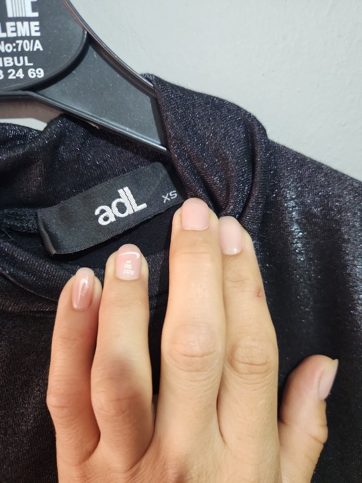 Kadın Siyah simliElbise - Görsel 5