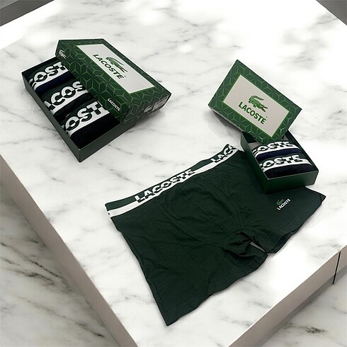 Lacoste erkek 3lü boxer