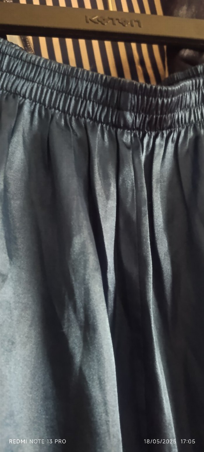 Mavi Çizgili Uzun Kollu Erkek Pijama - Görsel 4