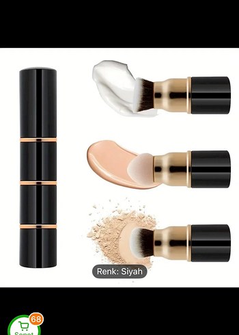 Siyah Makyaj Fırça Seti - Görsel 5