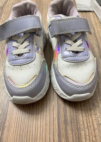 Kız Çocuk Çok Renkli Işıklı Spor Ayakkabı - Görsel 11