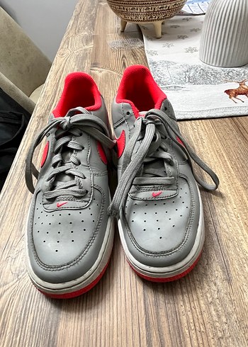 Nike Air Gri Kadın Spor Ayakkabı Velcro - Görsel 4