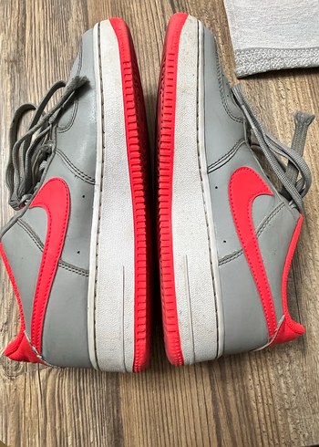 Nike Air Gri Kadın Spor Ayakkabı Velcro - Görsel 7