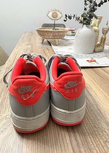 Nike Air Gri Kadın Spor Ayakkabı Velcro - Görsel 6