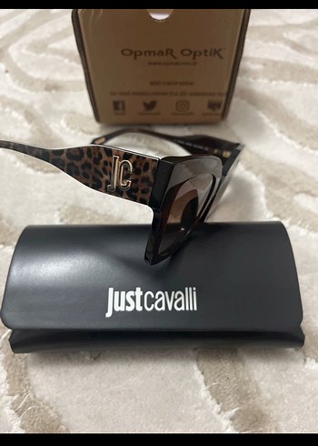 Just Cavalli Leopar Kahverengi Klasik Kadın Güneş Gözlüğü - Görsel 5