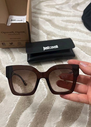 Just Cavalli Leopar Kahverengi Klasik Kadın Güneş Gözlüğü - Görsel 6