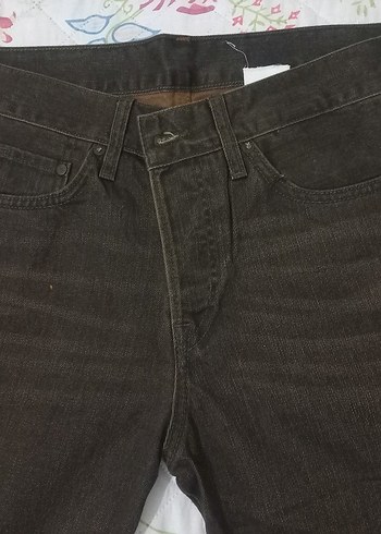 Kahverengi Regular Fit Kadın Kot Pantolon - Görsel 4