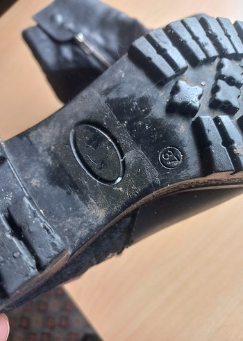 Kürklü Siyah Deri Kadın Bot - Görsel 6