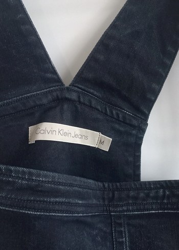 Kadın Gri Kot Askılı Uzun Tulum - Görsel 3