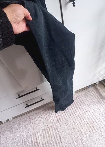 Kadın Gri Kot Askılı Uzun Tulum - Görsel 8