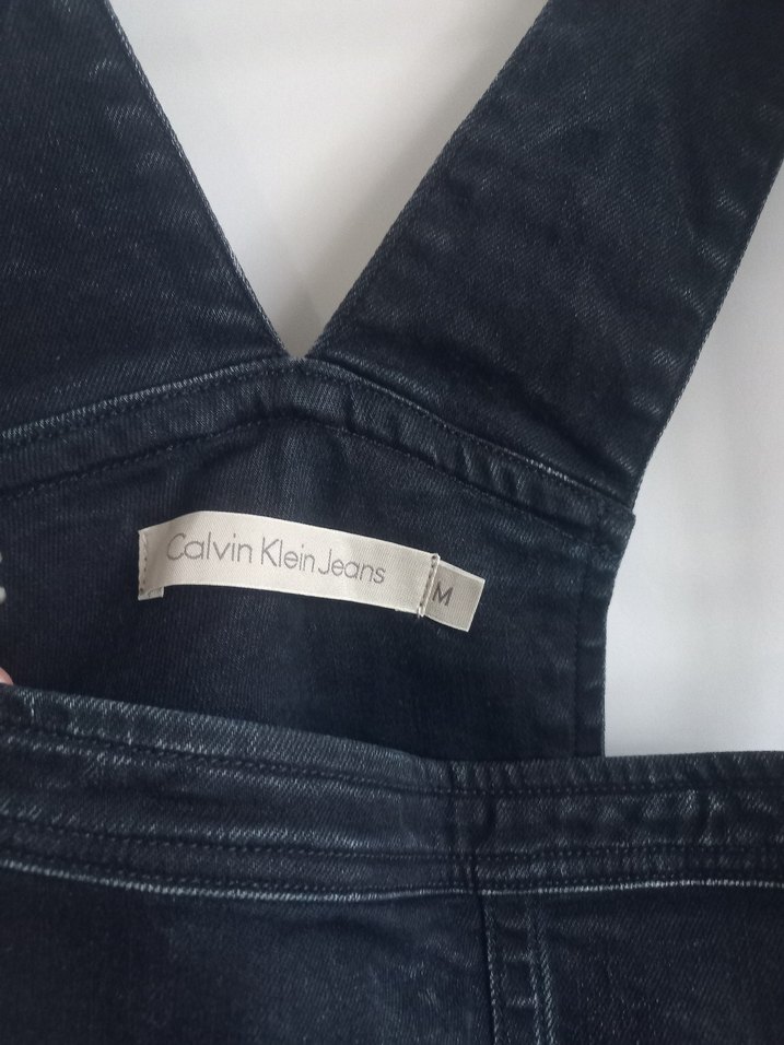 Kadın Gri Kot Askılı Uzun Tulum - Görsel 3