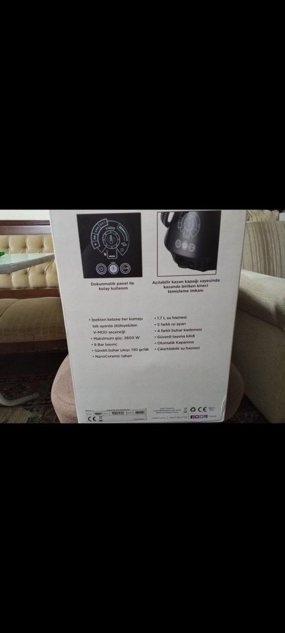 Vestel VBJU 8026 2600 W Buhar Kazanlı Ütü Yeşil - Görsel 2