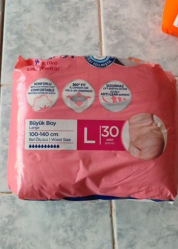 Canped Büyük Beden Pembe Emici Koruyucu Külot - Görsel 2