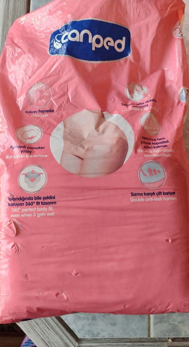 Canped Büyük Beden Pembe Emici Koruyucu Külot - Görsel 3