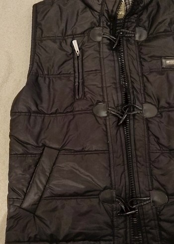 Siyah Fermuarlı erkek Yelek m beden - Görsel 7