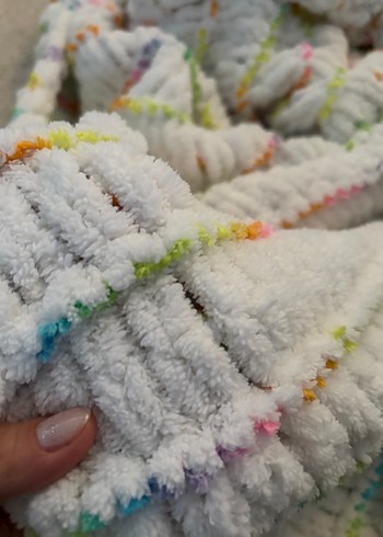 YENİ Örme Renkli Çocuk Battaniye - Görsel 3