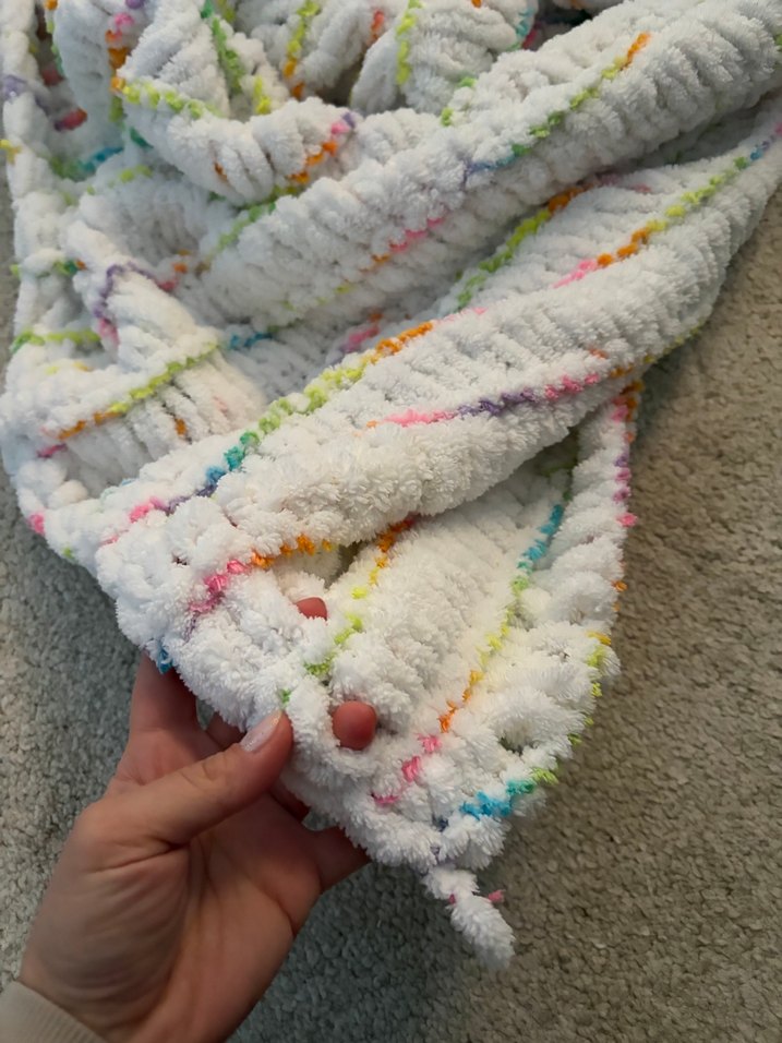 YENİ Örme Renkli Çocuk Battaniye - Görsel 2