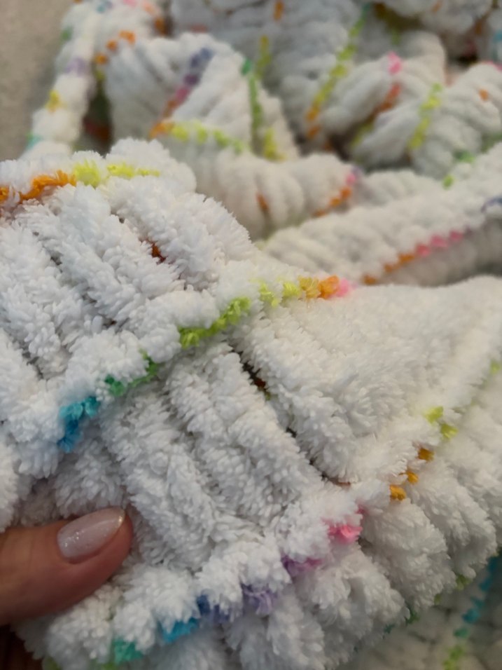 YENİ Örme Renkli Çocuk Battaniye - Görsel 3