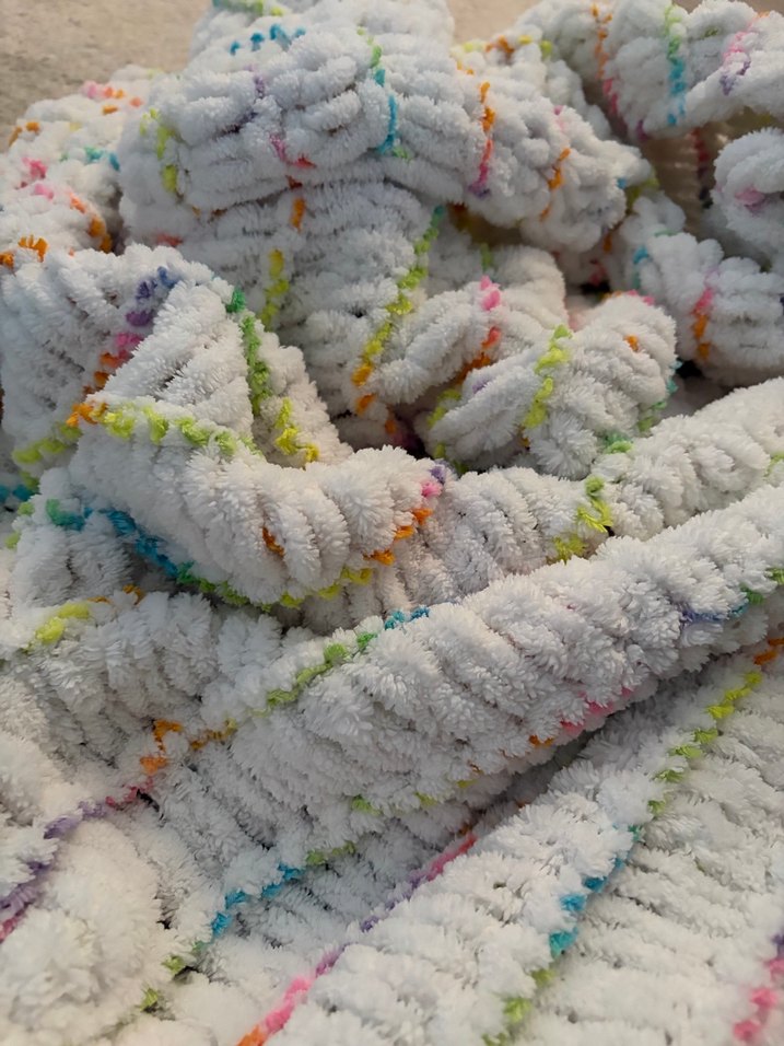 YENİ Örme Renkli Çocuk Battaniye - Görsel 4