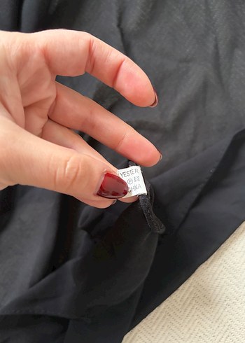 Siyah Dökümlü Kadın Uzun sarong - Görsel 5