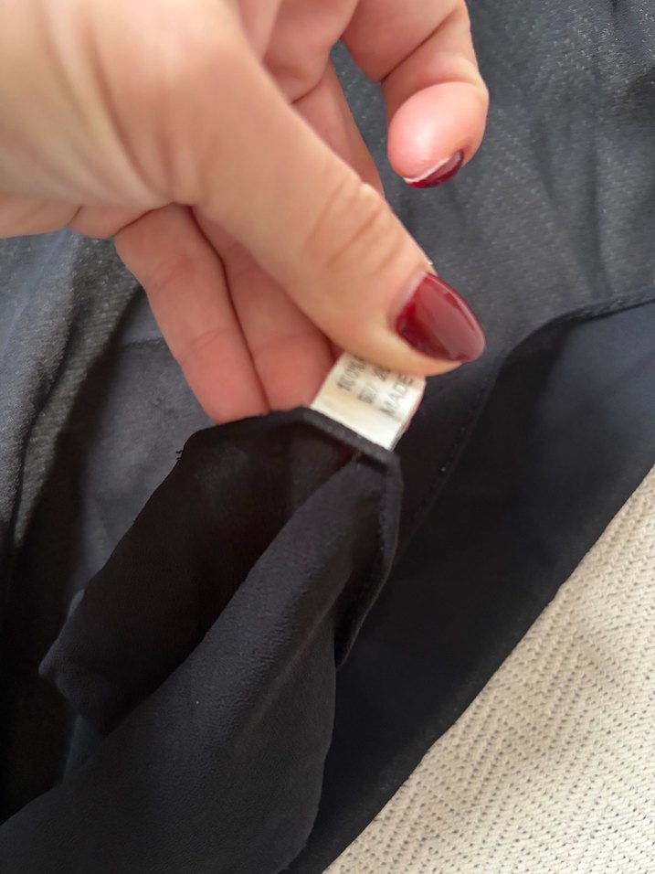 Siyah Dökümlü Kadın Uzun sarong - Görsel 4