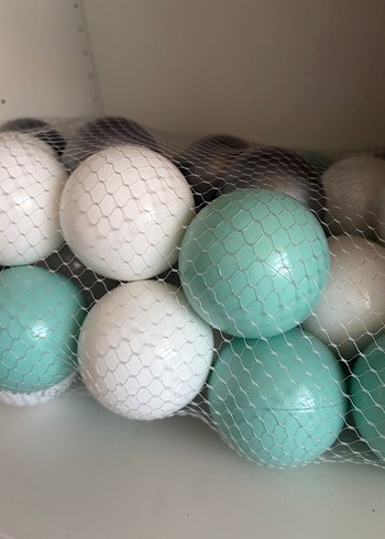 Turkuaz, Gri ve Beyaz Oyun Topları - Görsel 3