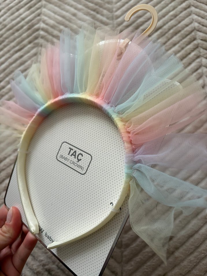 LCW Renkli Pastel Fırfırlı Çocuk Taç - Görsel 2