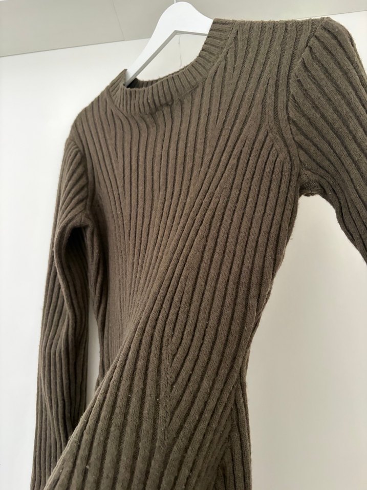 H&M Triko Kadın Mini Elbise - Görsel 5