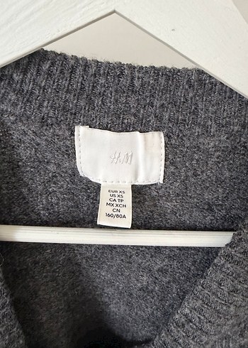 H&M Gri Örgü Kadın Yün Kazak - Görsel 2