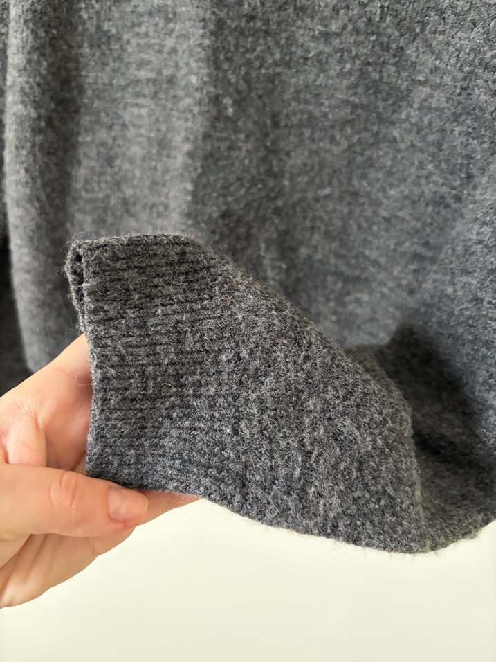 H&M Gri Örgü Kadın Yün Kazak - Görsel 3