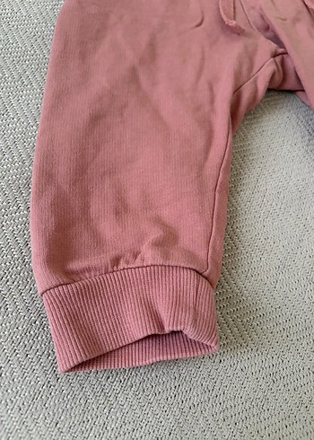 H&M Pembe Pamuklu Eşofman - Görsel 2